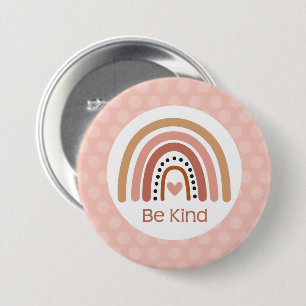 Mute Rainbow be Kind Boho Rainbow Knapp