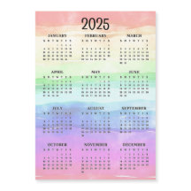 Mute Rainbow Färg Design 2025 Magnetiskt kort