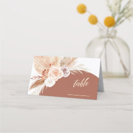 Mute Ro Pampas Terracotta Boho Bröllop Bord Placeringskort