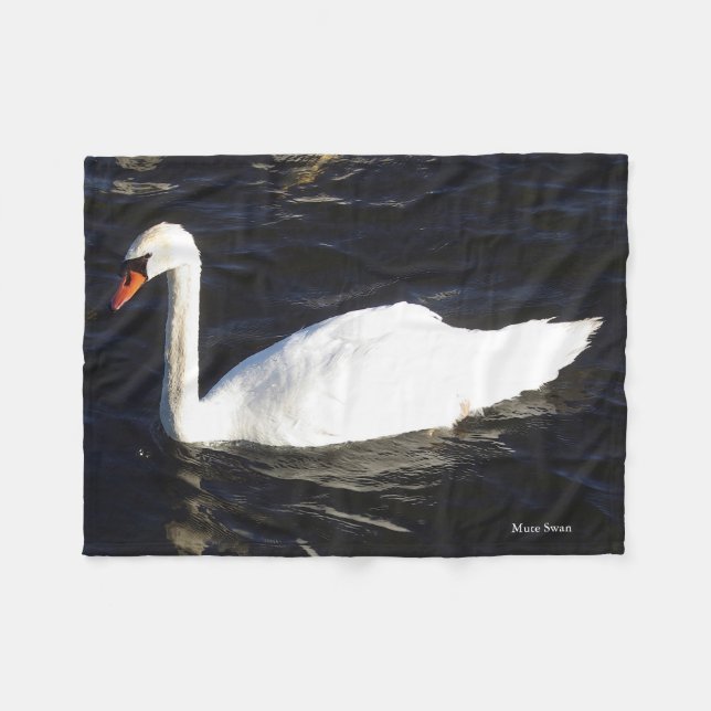 Mute Svan fleece filt (Framsidan (Horisontell))