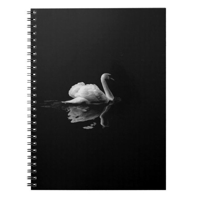 MUTE SVAN I LÅGLJUSFOTOGRAFI ANTECKNINGSBOK (Framsidan)