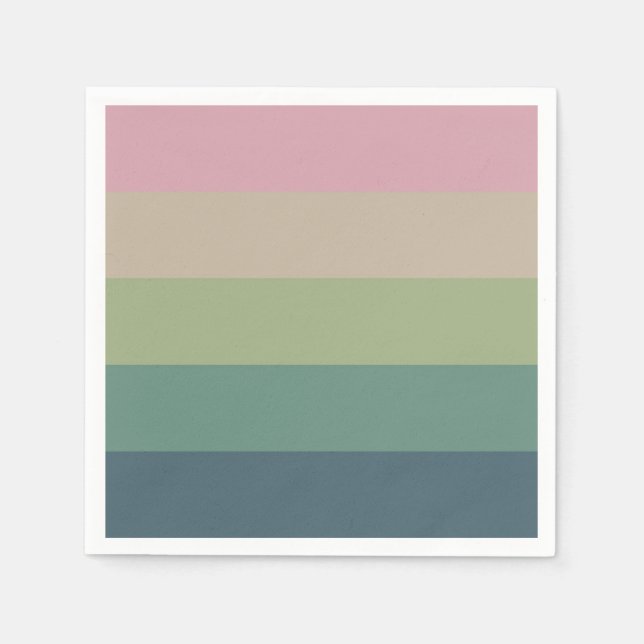 MUTEBENE - Stripe Party Napkins Pappersservett (Framsidan)