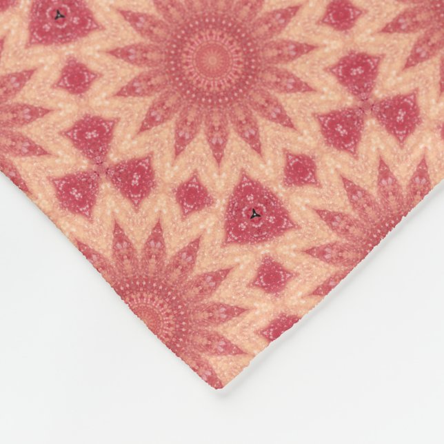 Muted Blommigt Boho Magic Fleecefilt (Hörn)