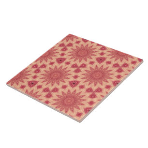 Muted Blommigt Boho Magic Kakelplatta