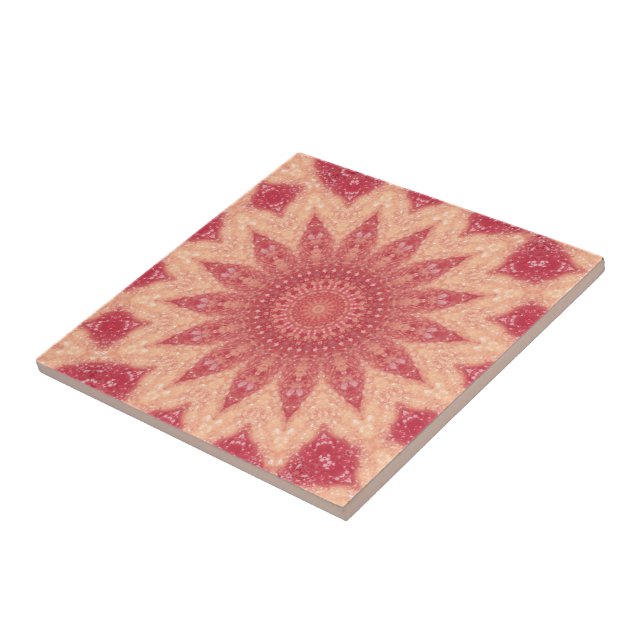Muted Blommigt Boho Magic Kakelplatta (Sidan)