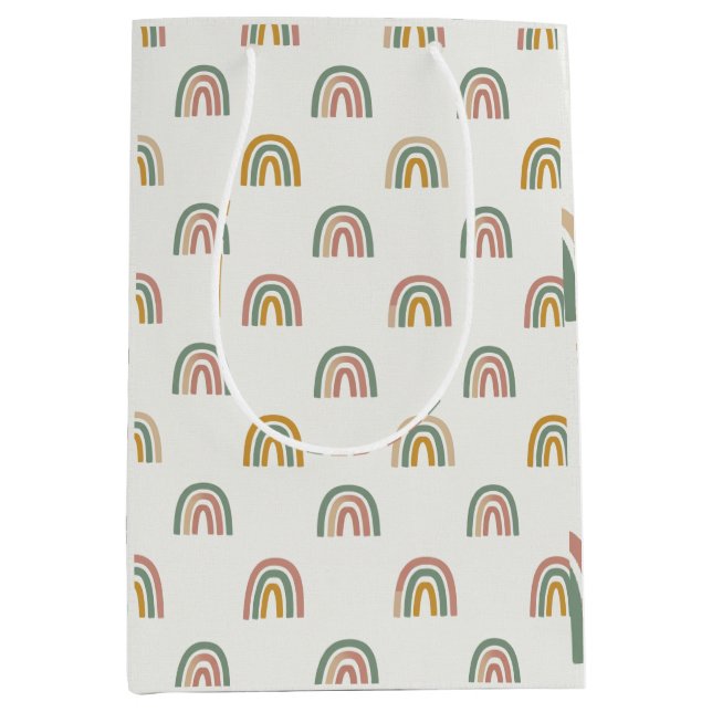 Muted boho rainbow scandi pattern  (Framsidan)