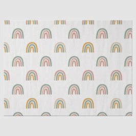 Muted boho rainbow scandi pattern 