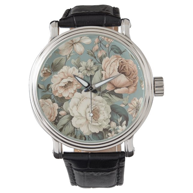 Muted Botanical Dream Armbandsur (Framsida)