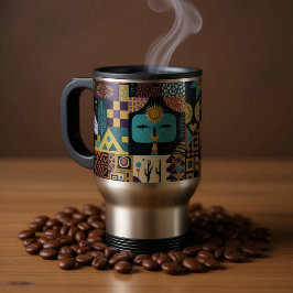 Muted Earthy Folk Art Patchwork Quilt Resemugg