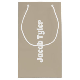 Muted Elegance - Lugn Stone Namn Gift Bag