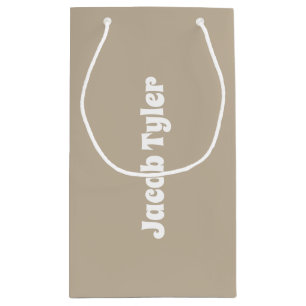 Muted Elegance - Lugn Stone Namn Gift Bag