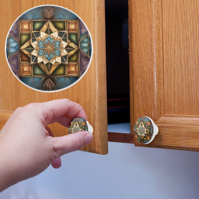 Muted Jewel Färg Mönster Knopp (Skapare uppladdad)