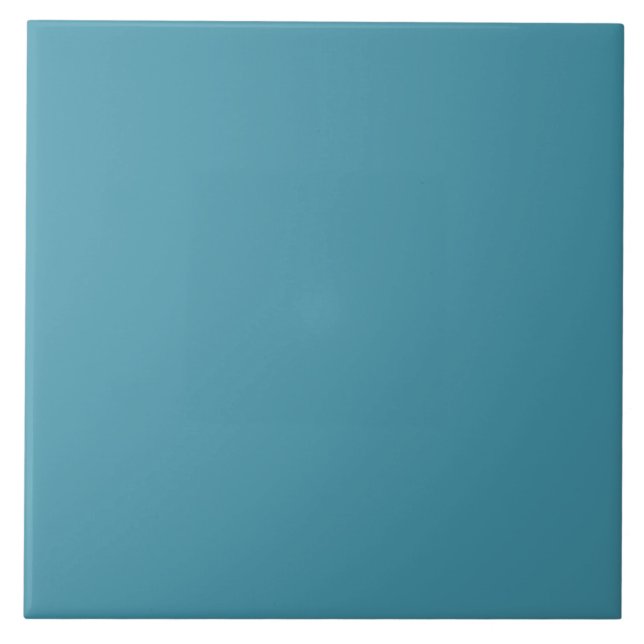 Muted Marine Blue Ceramic Tile. Kakelplatta (Framsidan)