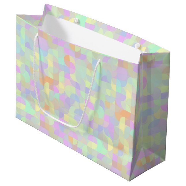 Muted Pastel Boho Mod Geometric Abstrakt (Framsidan Vinklad)