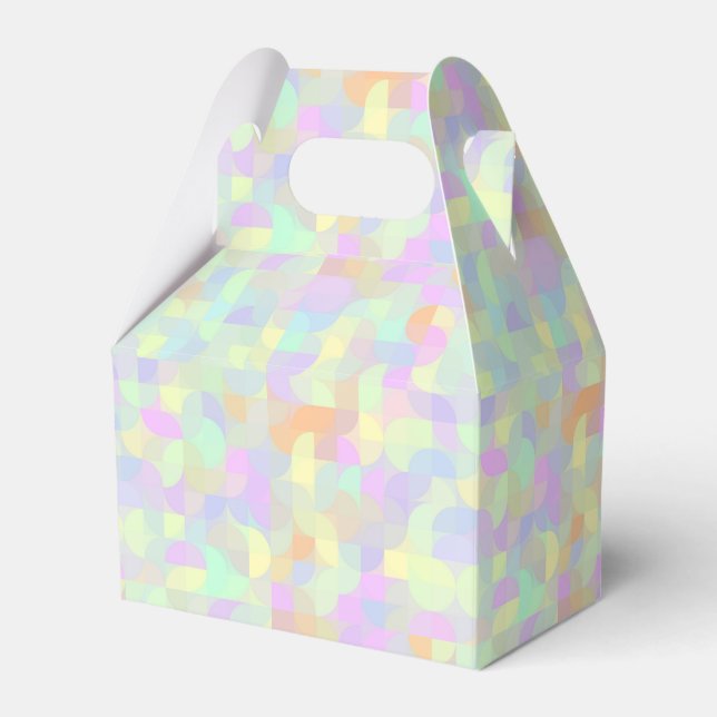 Muted Pastel Boho Mod Geometric Abstrakt Presentaskar (Framsidan Sidan)
