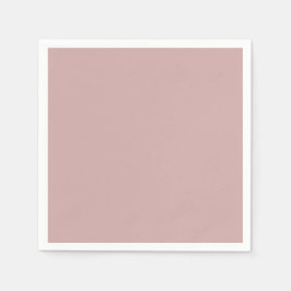 muted pink solid pappersservett