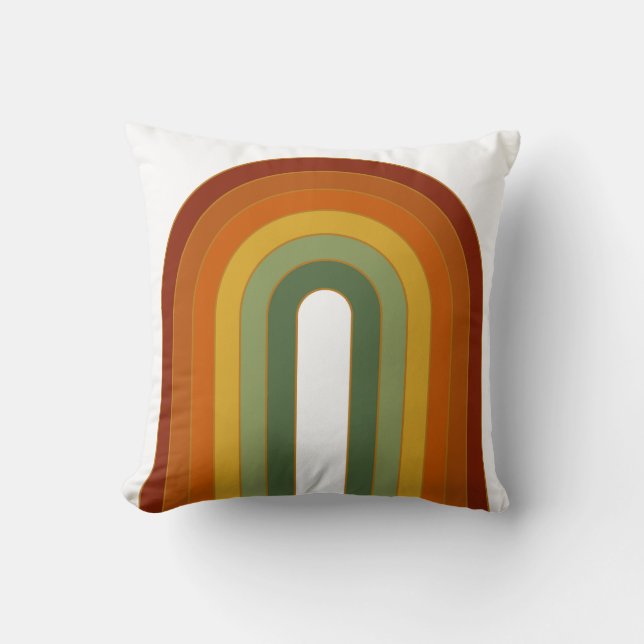 MUTED Retro Rainbow Kudde (Framsida)