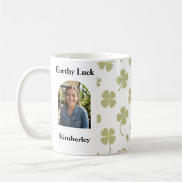Muted Sage Green Lucky Charm Personalized Kaffemugg