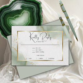 Muted Sage Guld Marcular OSA Kort