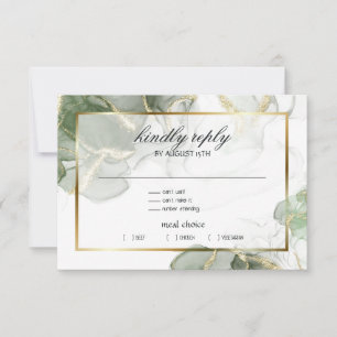 Muted Sage Guld Marcular OSA Kort