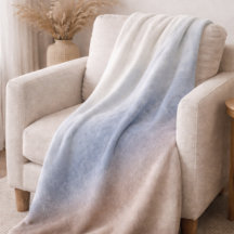 Muted Sky Wash Sherpa Blanket