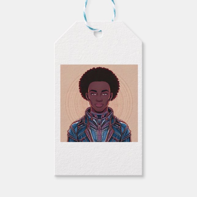 MutedColor Afrofuturist Kings Presentetikett (Framsidan)