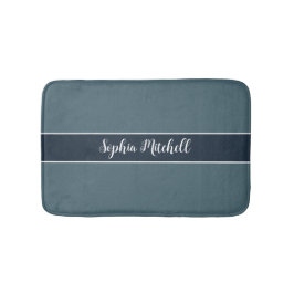 MUTEN Elegance - Slate Blue Namn Bath Mat Badrumsmatta
