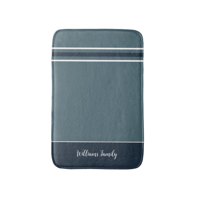 MUTEN Elegance - Slate Blue Rand Bath Mat Badrumsmatta (Framsidan (Vertikal))