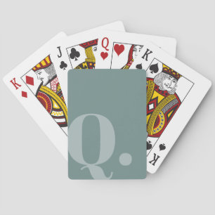 MUTEN Teal Letterform Casinokort
