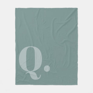 MUTEN Teal Letterform Fleecefilt