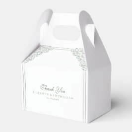 MUTERAD Grönt Vintage Ornate Ram Favoriter Bröllop Presentaskar