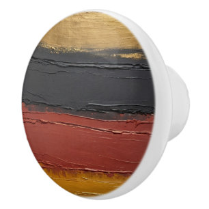 muterad koppar, guld ochre, marsala och träkol knopp