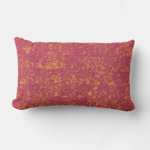 Muterad Magenta och Orange Lumbarkudde