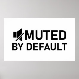 MUTERAD med standardminimalistisk T-Shirt-Audio V1 Poster