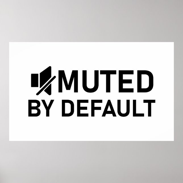 MUTERAD med standardminimalistisk T-Shirt-Audio V1 Poster (Framsidan)
