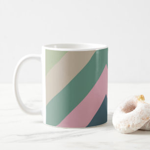 MUTESTUDIE - Diagonal strimlad Kaffemugg