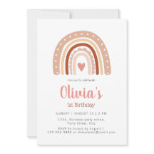 MUTETIT Tone Boho Rainbow 1a Birthday