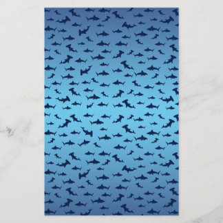Mutilple Hammer Head Sharks Brevpapper