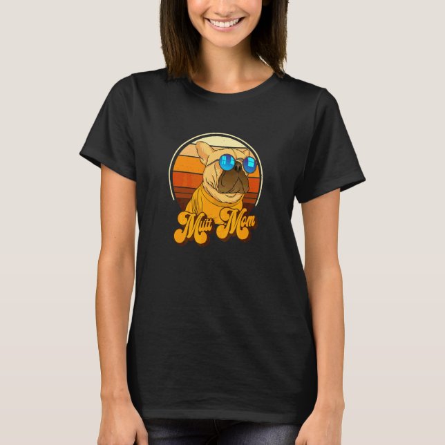 Mutt Mamma  Rolig Hund  12 T Shirt (Framsida)
