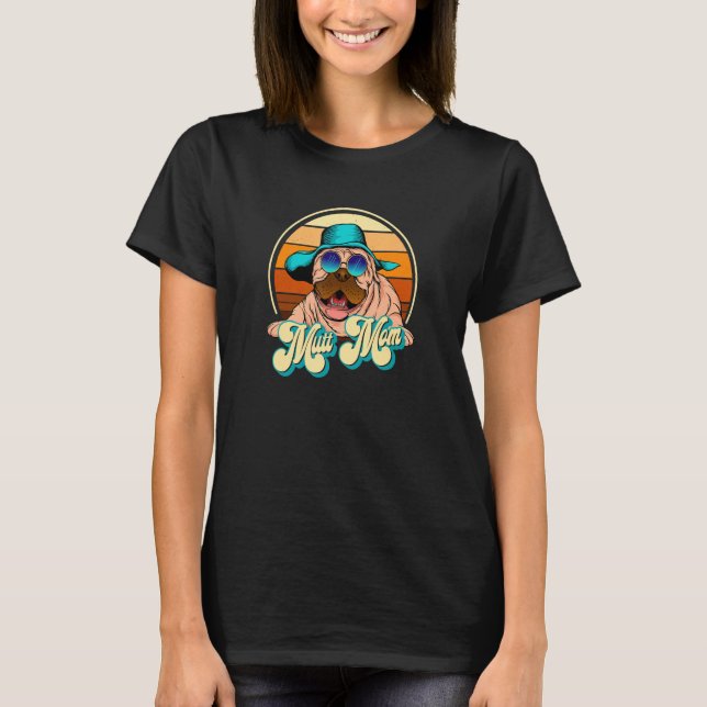 Mutt Mamma Roligt Hund 3 T Shirt (Framsida)