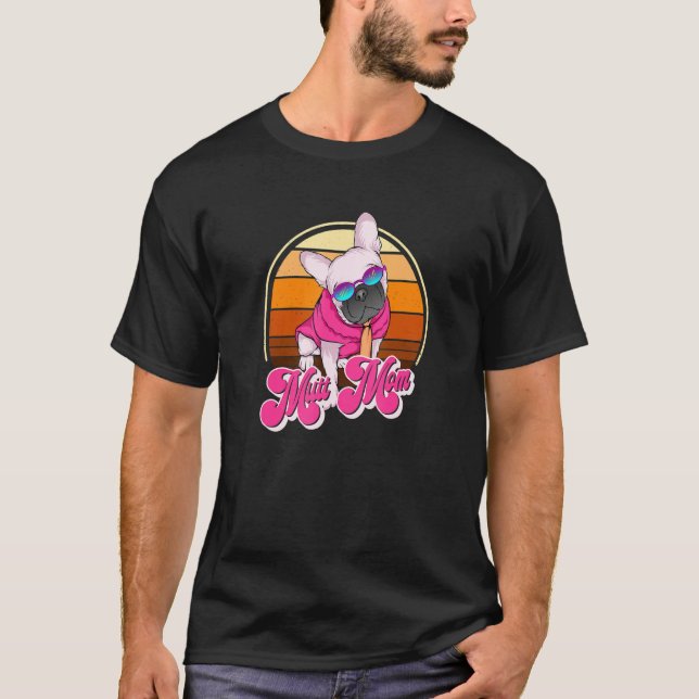 Mutt Mamma Roligt Hund 8 T Shirt (Framsida)