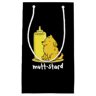 Mutt-stard Funny Doggy Mustard Pun Mörk BG