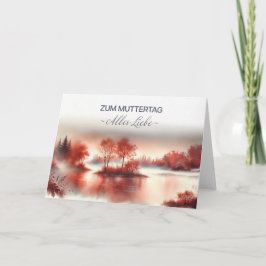 Muttertagskarte "Zum Muttertag Alles Liebe" Kort