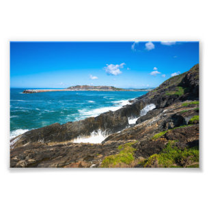 Mutton Fågelö, sjölandskap Australien Fototryck