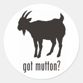 Mutton Runt Klistermärke