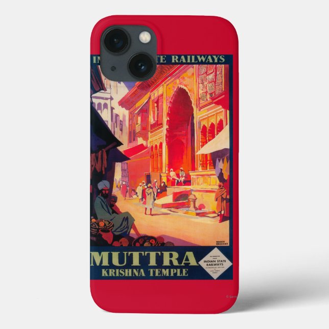 Muttra Krishna Temple Travel Poster (Baksida)