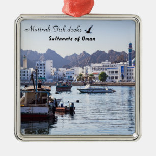 Muttrah Fish Dcks - Muscat, Oman Julgransprydnad Metall