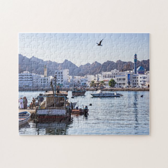 Muttrah Fish Dcks - Muscat, Oman Pussel (Horisontell)
