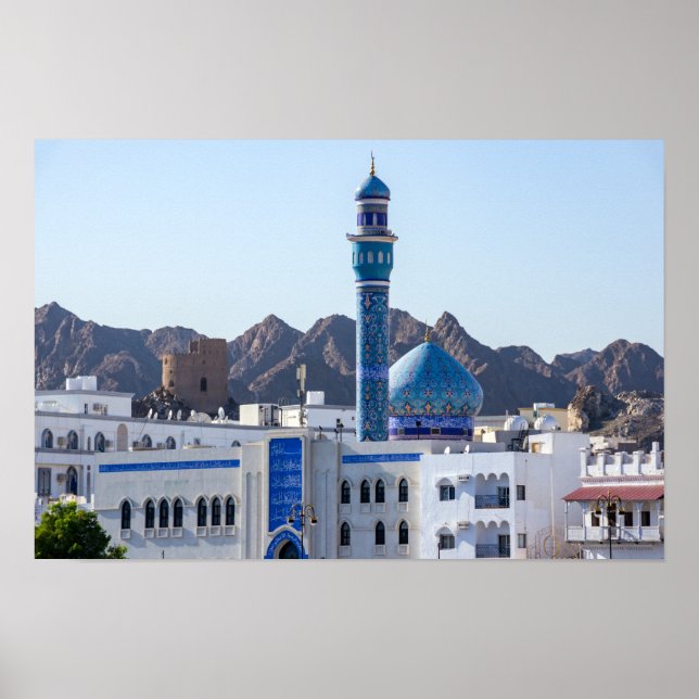 Muttrah-moskén - Muscat, Oman Poster (Framsidan)