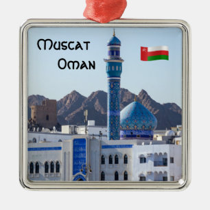 Muttrah Mosque - Muscat, Oman Julgransprydnad Metall